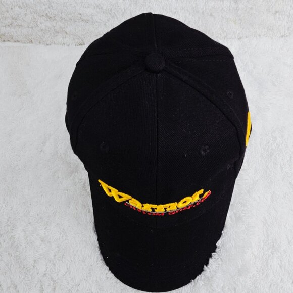 Warrior Custom Golf Promotional Advertising Black Baseball Cap Hat Adjustable - Picture 6 of 11
